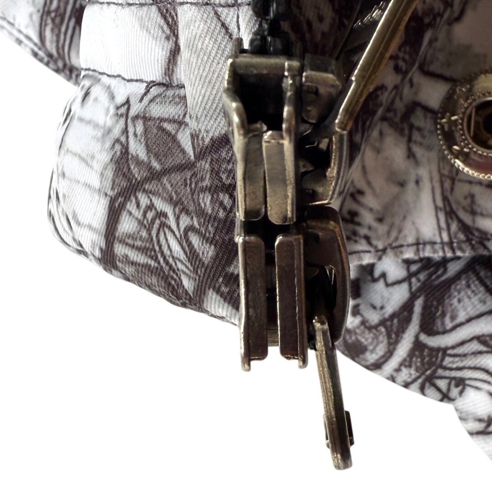 Arctic Queen‎ XXL Ski Snowboard Jacket Black White Print Outdoor Fabric - Picture 5 of 8